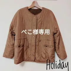 ホリディ 中綿ブルゾン ブラウン フリーサイズ