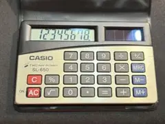 昭和レトロ CASIO SL-650 電卓 二重電源