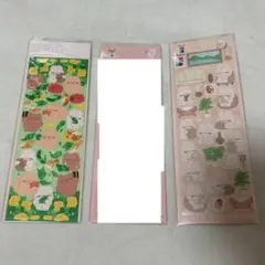 可愛い動物・フルーツシールセット