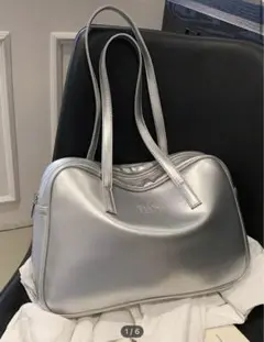 SHIEN シルバー　トートバッグ