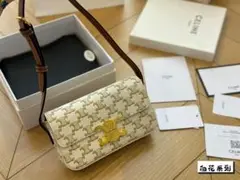CELINE 白花シリーズ ショルダーバッグ