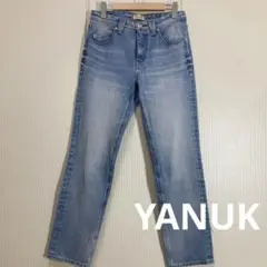 美品 YANUK ヤヌーク ミッドライズスリム デニムパンツ JOYCE