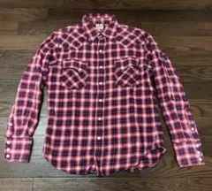 Wrangler　ラングラー　オンブレチェックシャツ　S　ネルシャツ