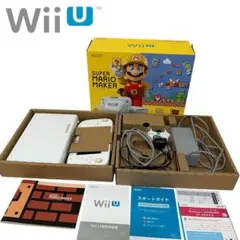 【動作OK】Wii U 本体セット マリオメーカーDL済み ホワイト