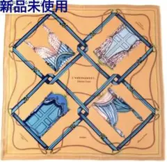 新品未使用 マニプリ スカーフ オレンジ