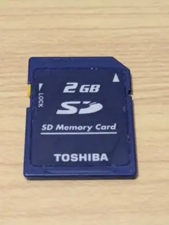 送料無料 TOSHIBA 2GB SDカード