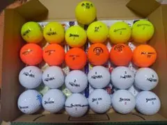 カラー&白　ディスタンス系ロストボール銘柄色々(25個)