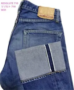 RESOLUTE 710 W31 L34 デニムパンツ リゾルト 710