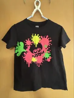 UNIQLO ユニクロ UT スプラトゥーン半袖Tシャツ 130 黒 ブラック