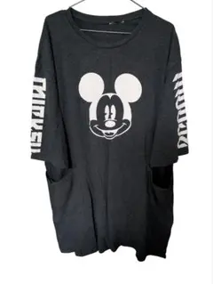 H&Мミッキーマウス ディズニー五分袖ロングTシャツ XL