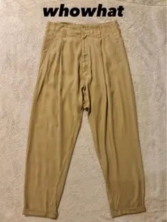 即決値下げ可 whowhat フーワット レーヨンパンツ スラックス