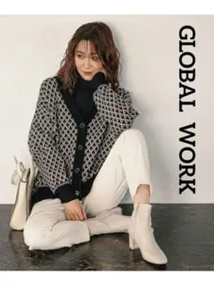✦お値下げ✦GLOBAL WORK✦メルティアソート柄カーディガン