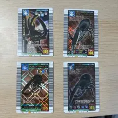 甲虫王者ムシキングカード　ネプチューンオオカブト4種