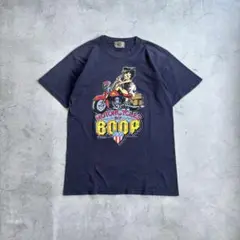 90s BettyBoop usa製 ベティブープ ハーレー 両面プリントt
