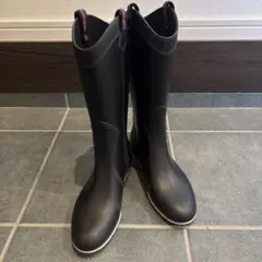 [美品]レインブーツ　FABIO RUSCONI [38] レザー　イタリア製 美品]レインブーツ FABIO RUSCONI [38] レザー イタリア製