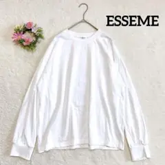 美品★大きいサイズ 【ESSEME】 シャツ カットソー (XL) ホワイト