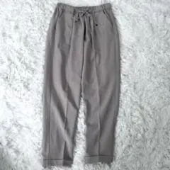 アーバンリサーチ ベージュ イージーパンツ ドローストリング付き