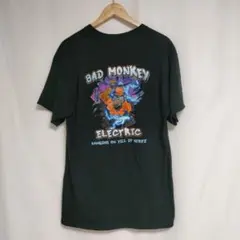 USA企業ロゴTシャツ BAD MONKEY ELECTRIC ブラック