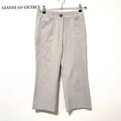 ジャンニロジュディチェ センターシーム クロップドスラックスパンツ 日本製