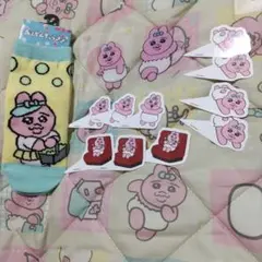 ☆おぱんちゅうさぎ　おぱんちゅうさぎコメダ珈琲コースター　おぱんちゅうさぎ靴下