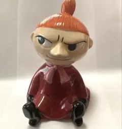 【当時物レア】MOOMIN ムーミンバンク リトルミイ 　陶器貯金箱