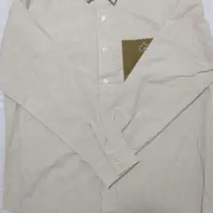 LOGOS DAYS ストライプシャツ ベージュ