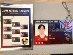 日本男子バレー トレーディングアクリルカードキーホルダー 髙橋藍