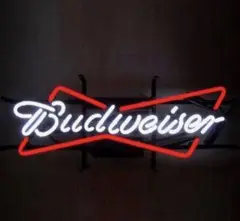 【中古品】Budweiser  バドワイザー  ネオンサイン　ネオン管 Budweiser/バドワイザー/ネオンサイン/ノベルティ - メルカリ