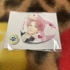 ピンクとハバネロ くじメイト【D賞】ハート缶バッジ D-4