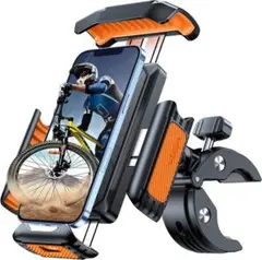 DesertWest 自転車 バイク スマホホルダー ワンタッチ式 落下防止
