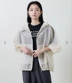 MARW UNITED ARROWS シアー パーカー オフホワイト MARW UNITED ARROWS（マルゥ ユナイテッドアローズ）の「＜MARW