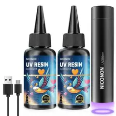 超多用途接着剤 UV接着剤 強力瞬間接着剤 照射後約5秒で硬化 UVライト付