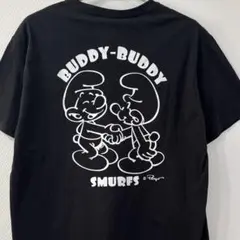 新品　SMURFS　スマーフ　Tシャツ　メンズ LLサイズ　黒　半袖