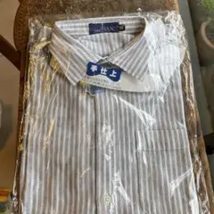 《DAN》　ストライプ　半袖シャツ　Mサイズ