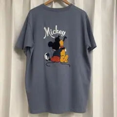 ミッキー、プルート刺繍Tシャツ