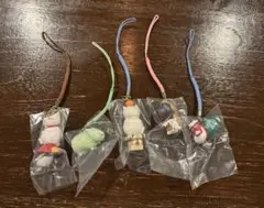 夏目友人帳　にゃんこ先生　根付　キーホルダー　ストラップ　セット