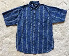 90s SHAH SAFARI 半袖シャツ　M