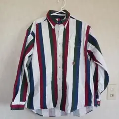 TOMMY HILFIGER ストライプ長袖シャツ L/G