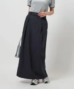 レーヨンブレンド タックスカート ―ウォッシャブル―
