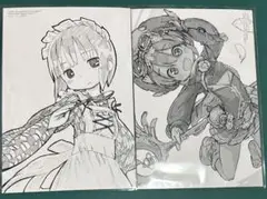 つくしあきひと　イラストカード　特典　comic zin メイドインアビス　2種