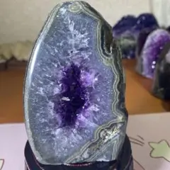 【極上】ウルグアイアメジストクラスター原石（幸運水晶）天然紫水晶