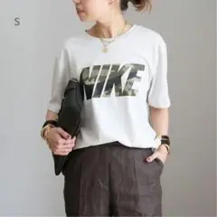 未使用【NIKE/ナイキ】 カモフラ Tシャツ Sサイズ ベージュ