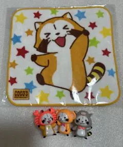 ラスカル×ココス　星座マグネット・かに座　干支・さる&いのしし　プチタオル　4点