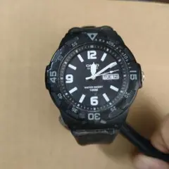 Casio アナログ時計 ブラック 100m防水