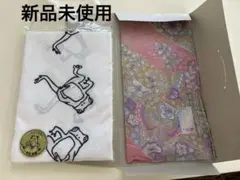 【Sale！新品未使用】一茶記念館蛙柄手拭い＆辻ヶ花ハンカチ