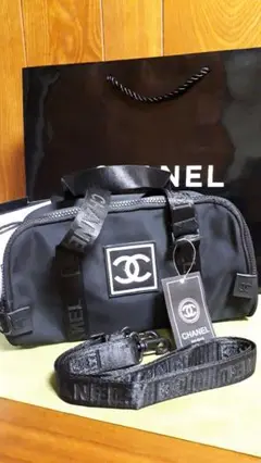 CHANEL シャネルノベルティ ミニボストンバッグ ショルダー付き