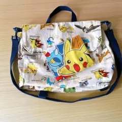 ポケモン バッグ（ダイヤモンド＆パール柄・手作り）＆ランチクロス ナフキン