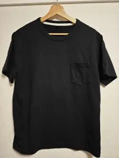 黒 Tシャツ ポケット付き メンズ