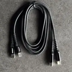 USB Type C ケーブル 1M 【2本組】 PD対応 60W 急速充電
