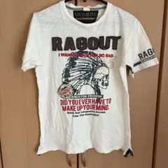 RAGOUT スカルプリント Tシャツ ホワイト